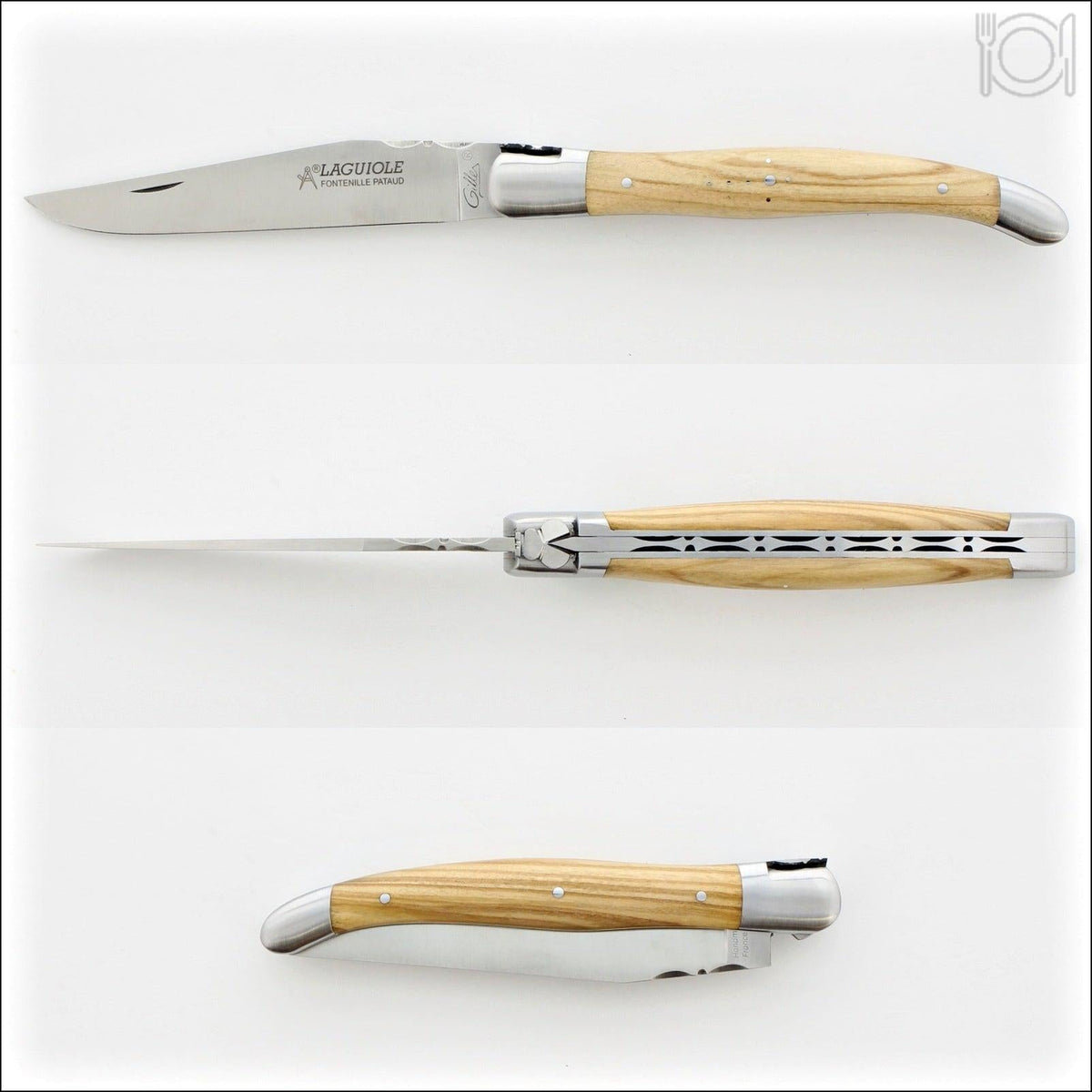 Forge de Laguiole Walnut Steak Knives - Shiny - Laguiole Imports